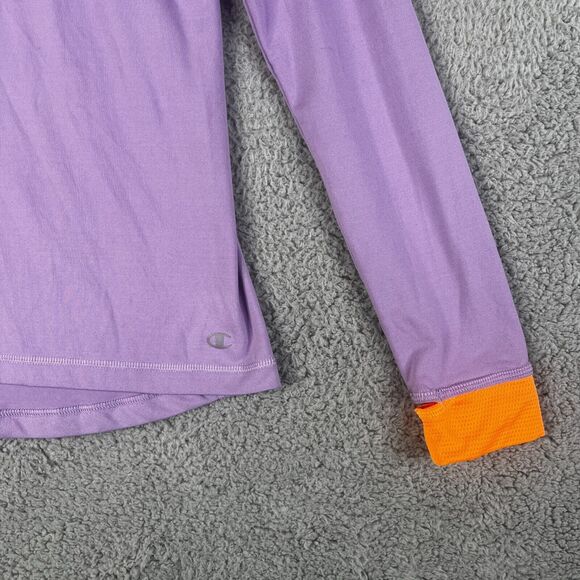 Champion Perfomance Pullover Top Womens M Lavender Orange 1/4 Zip  Power Flex - Picture 2 of 14